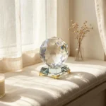 Glass Prism Sphere – Faceted Glass Ball & Rainbow Light Catcher