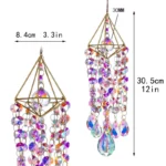 Colorful Crystal Suncatcher – Window Hanging Rainbow Maker