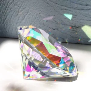 Diamond Shaped Glass Prism Light Catcher