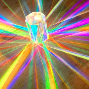 Dichroic Glass Prism Octagonal Prism Suncatcher