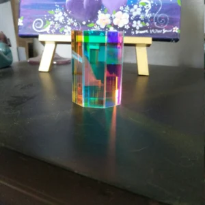 This is gorgeous in direct sunlight. The colors shift as the sun moves, so it never looks exactly the same.