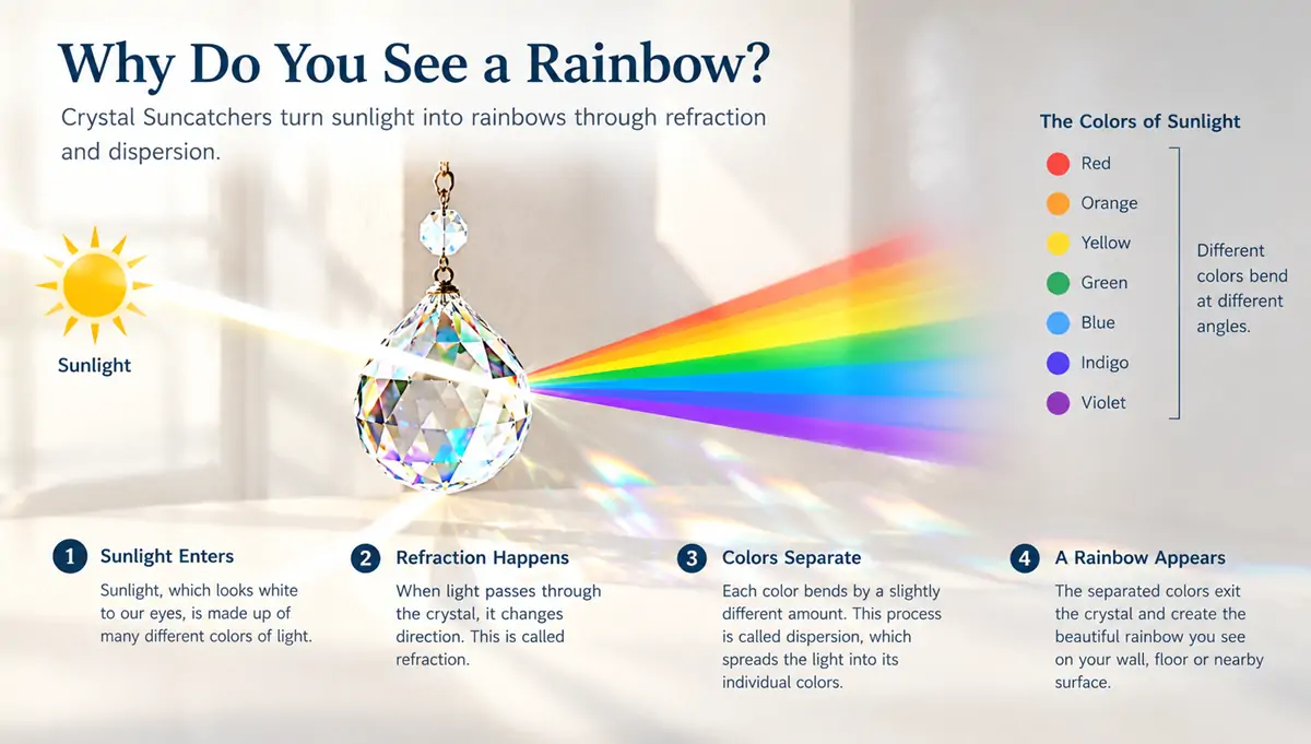 How Do Crystal Suncatchers Make Rainbows