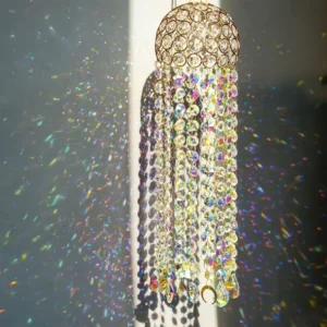 Majestic Crystal Suncatcher – Rainbow Window Decor