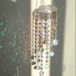 Round Ring Crystal Suncatcher Colorful Hanging Rainbow