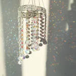 Round Ring Crystal Suncatcher Colorful Hanging Rainbow