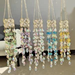 Waterfall Crystal Suncatcher Rainbow Hanging Decor
